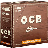 OCB VIRGIN UNBLEACHED KING SIZE SLIM (50)